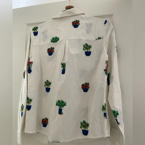 Sézane x Momoni Collaboration Tomboy Shirt NWT in Size 0 - Picture 6 of 9